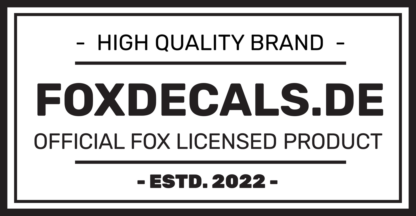 FOX Decal 2021/22 Kit 40 Factory Series Anthrazit/Orange
