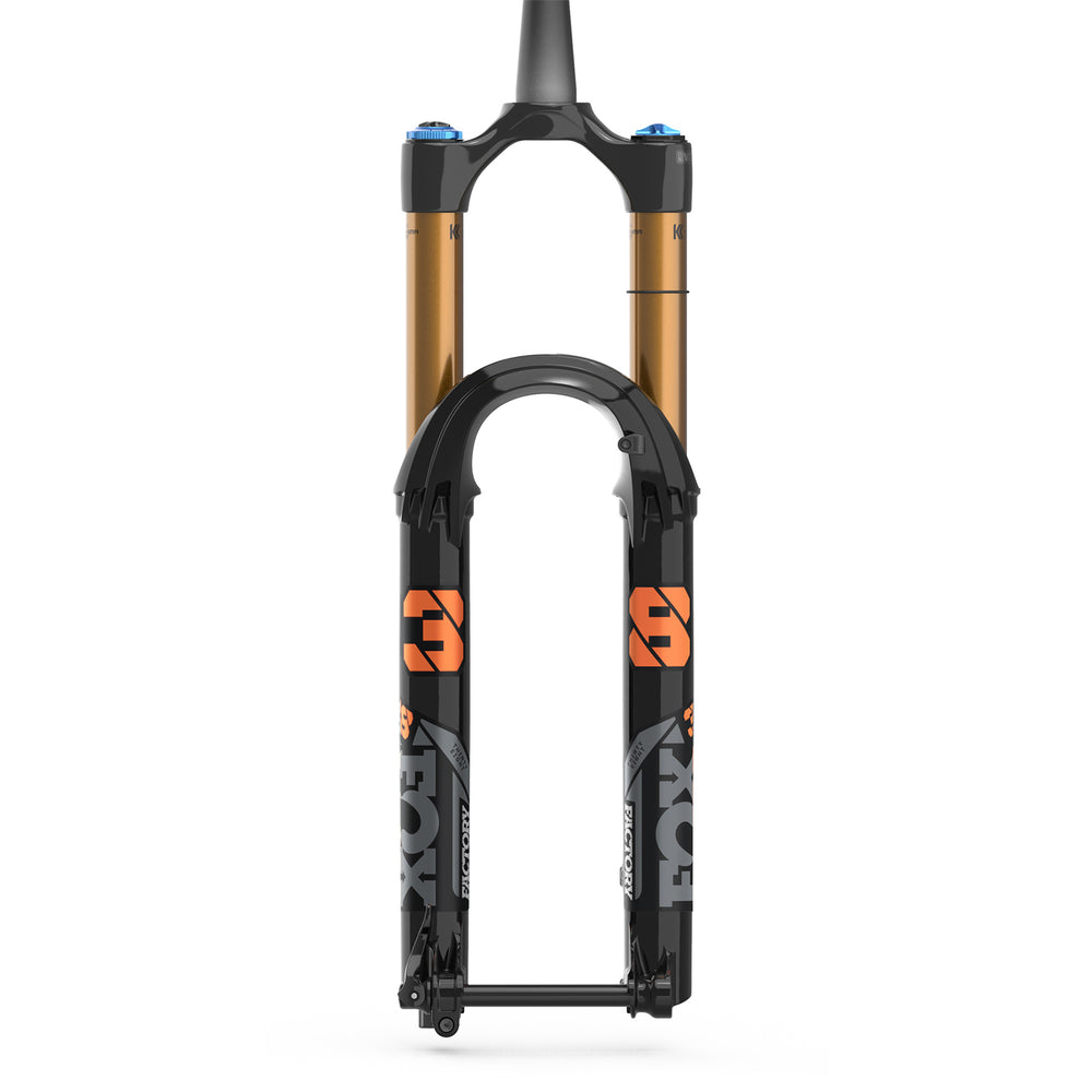 FOX Decal 2021/22 Kit 38 Factory Series Anthrazit/Grey/Orange - black - matt